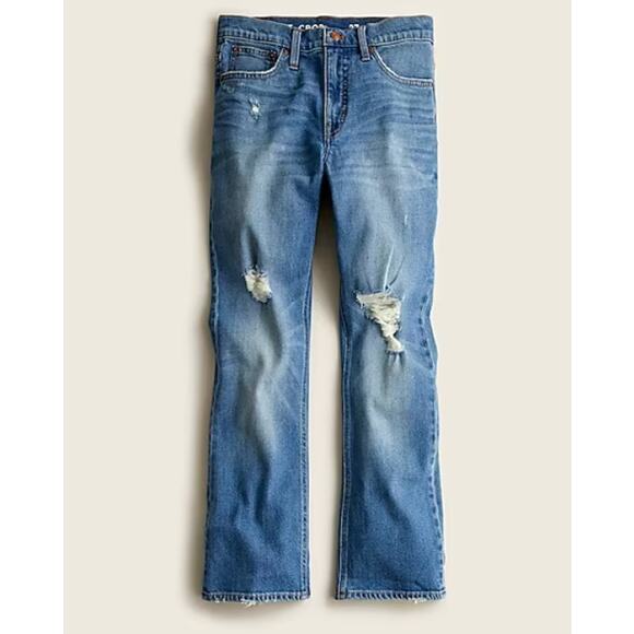J. Crew 9" demi-boot crop jean in Christy wash // 28 - Picture 1 of 9